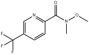 5-Trifluoromethyl-pyridine-2-carboxylic acid methoxy-methyl-amide Structure