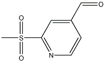 2-(Methylsulfonyl)isonicotinaldehyde 结构式