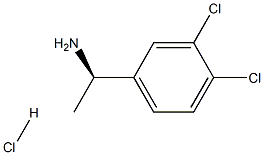 (R)-1-(3,4-二氯苯基)乙胺盐酸盐 结构式