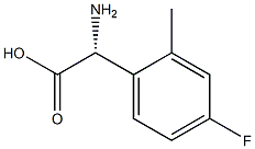 (2R)-2-AMINO-2-(4-FLUORO-2-METHYLPHENYL)ACETIC ACID Struktur