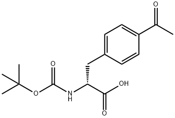 N-Boc-4-Acetyl-D-phenylalanine 化学構造式