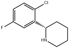 (S)-2-(2-氯-5-氟苯基)哌啶,1212976-31-2,结构式