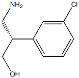 (S)-3-(3-CHLOROPHENYL)-BETA-ALANINOL Struktur