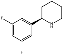 (R)-2-(3,5-difluorophenyl)piperidine Struktur