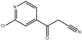 3-(2-chloropyridin-4-yl)-3-oxopropanenitrile Structure