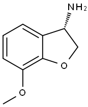 (S)-7-甲氧基-2,3-二氢苯并呋喃-3-胺,1213413-77-4,结构式
