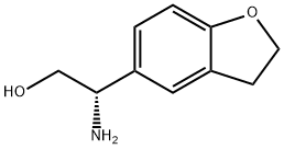 (2S)-2-AMINO-2-(2,3-DIHYDROBENZO[B]FURAN-5-YL)ETHAN-1-OL 化学構造式