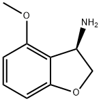 (3R)-4-METHOXY-2,3-DIHYDROBENZO[B]FURAN-3-YLAMINE 化学構造式