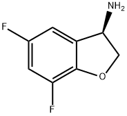 (3R)-5,7-DIFLUORO-2,3-DIHYDRO-1-BENZOFURAN-3-AMINE Structure