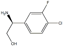 (2S)-2-AMINO-2-(4-CHLORO-3-FLUOROPHENYL)ETHAN-1-OL Struktur
