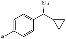 (R)-(4-BROMOPHENYL)(CYCLOPROPYL)METHANAMINE, 1213965-26-4, 结构式