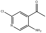 1-(5-amino-2-chloropyridin-4-yl)ethanone Structure