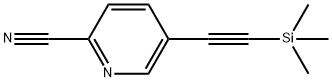 5-((trimethylsilyl)ethynyl)picolinonitrile Struktur