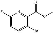 3-溴-6-氟吡啶甲酸甲酯,1214324-98-7,结构式