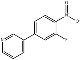 3-(3-Fluoro-4-Nitrophenyl)Pyridine Struktur