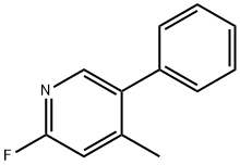 2-氟-4-甲基-5-苯基吡啶 结构式
