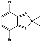 4,7-dibromo-2,2-dimethyl-2H-benzo[d]imidazole 结构式