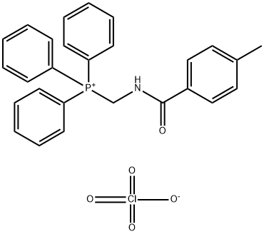 ((4-METHYL-BENZOYLAMINO)-METHYL)-TRIPHENYL-PHOSPHONIUM, PERCHLORATE Structure