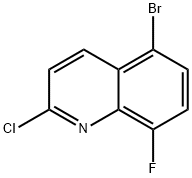 5-Bromo-2-chloro-8-fluoroquinoline Struktur