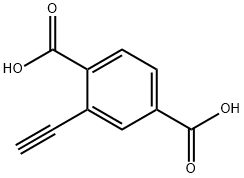 2-Ethynylterephthalic acid 化学構造式