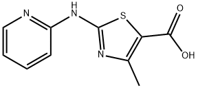 2-(2-Pyridylamino)-4-methyl-1,3-thiazole-5-carboxylic acid, 95% 结构式