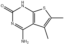 4-amino-5,6-dimethylthieno[2,3-d]pyrimidin-2(1H)-one Struktur