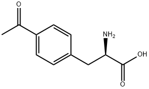 D-Phenylalanine, 4-acetyl- Struktur