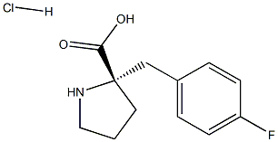 2-[(4-fluorophenyl)methyl]-D-Proline hydrochloride Structure