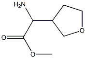 2-アミノ-2-(テトラヒドロフラン-3-イル)酢酸メチル 化学構造式