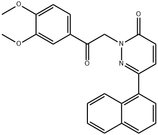 2-[2-(3,4-dimethoxyphenyl)-2-oxoethyl]-6-(naphthalen-1-yl)pyridazin-3(2H)-one Struktur