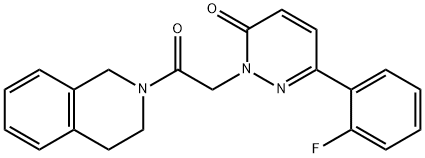 2-[2-(3,4-dihydroisoquinolin-2(1H)-yl)-2-oxoethyl]-6-(2-fluorophenyl)pyridazin-3(2H)-one Struktur