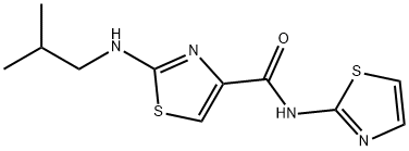 2-[(2-methylpropyl)amino]-N-(1,3-thiazol-2-yl)-1,3-thiazole-4-carboxamide Struktur