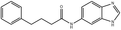 N-(1H-benzimidazol-5-yl)-4-phenylbutanamide Struktur