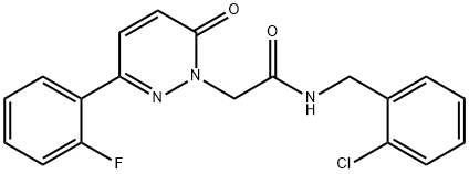 N-(2-chlorobenzyl)-2-[3-(2-fluorophenyl)-6-oxopyridazin-1(6H)-yl]acetamide Struktur