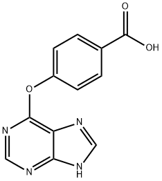 4-((9H-purin-6-yl)oxy)benzoic acid Struktur
