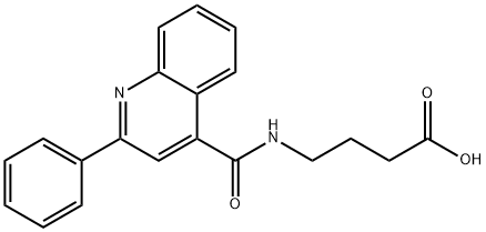 4-{[(2-phenylquinolin-4-yl)carbonyl]amino}butanoic acid Struktur
