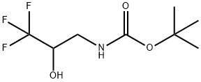 tert-Butyl 3,3,3-trifluoro-2-hydroxypropylcarbamate Struktur