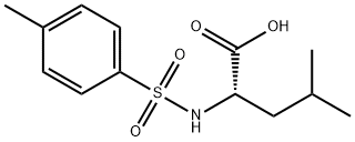 (S)-4-METHYL-2-(4-METHYLPHENYLSULFONAMIDO)PENTANOIC ACID 结构式
