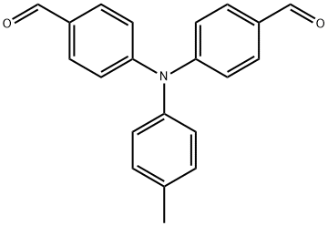 4-(N-(4-甲酰苯基)-4-甲基苯胺基)苯甲醛, 122112-54-3, 结构式