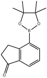 2,3-dihydro-4-(4,4,5,5-tetramethyl-1,3,2-dioxaborolan-2-yl)inden-1-one Struktur