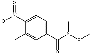N-methoxy-N,3-dimethyl-4-nitrobenzamide,1221342-55-7,结构式