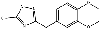 5-Chloro-3-[(3,4-dimethoxyphenyl)methyl]-1,2,4-thiadiazole,1221342-59-1,结构式