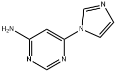 6-(1H-imidazol-1-yl)pyrimidin-4-amine 化学構造式