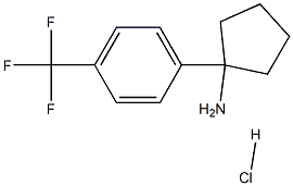 1-(4-Trifluoromethylphenyl)cyclopentanamine HCl Struktur