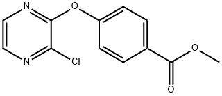 4-((3-氯吡嗪-2-基)氧基)苯甲酸甲酯, 1223884-08-9, 结构式
