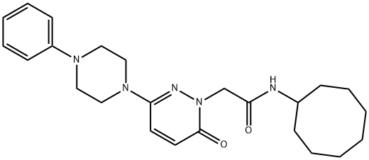 N-cyclooctyl-2-[6-oxo-3-(4-phenylpiperazin-1-yl)pyridazin-1(6H)-yl]acetamide|