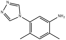 2,4-dimethyl-5-(4H-1,2,4-triazol-4-yl)aniline Structure