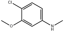 (4-Chloro-3-methoxy-phenyl)-methyl-amine 化学構造式