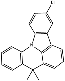 3-bromo-8,8-dimethyl-8H-indolo[3,2,1-de]acridine Structure