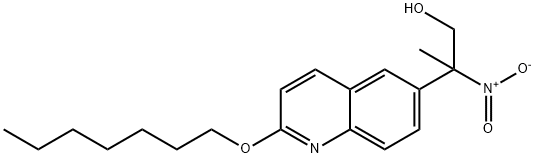 2-(2-(heptyloxy)quinolin-6-yl)-2-nitropropan-1-ol,1225230-03-4,结构式